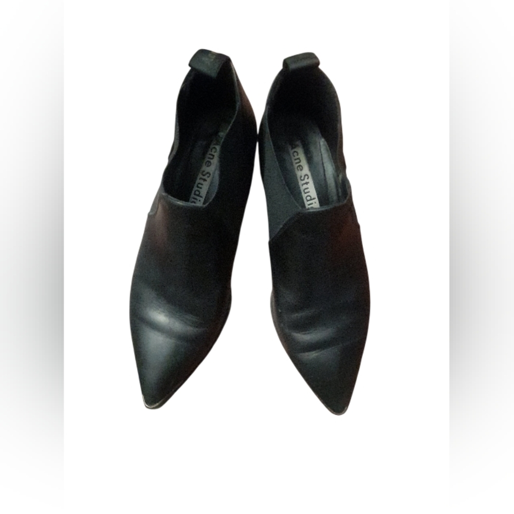 Acne Studios Black Leather Ankle Boots